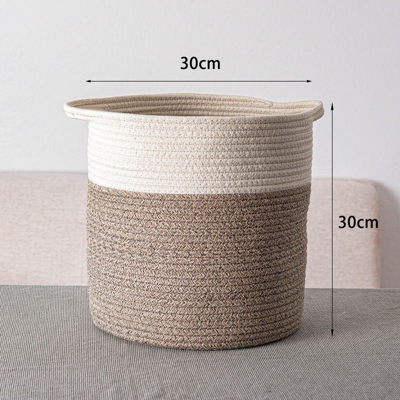 Storage Basket Dirty Clothes Basket Toy Clothes Storage Hand-woven Storage Basket