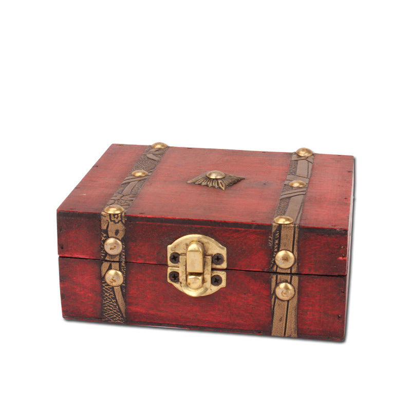 Retro Storage Wooden Ornament Storage Box