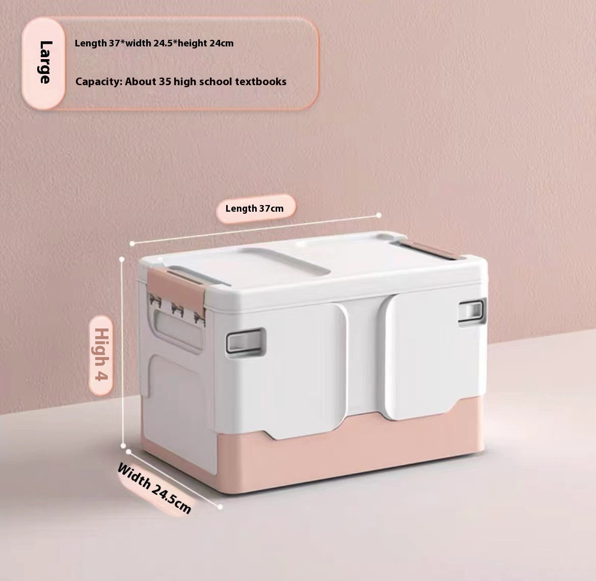 Household Plastic Storage Box Folding Storage