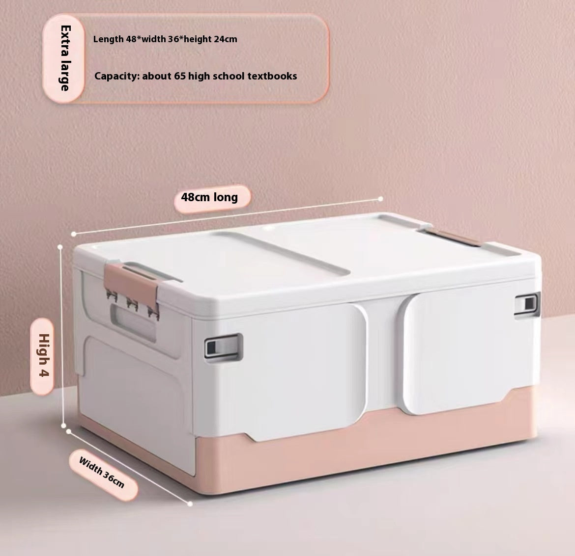 Household Plastic Storage Box Folding Storage