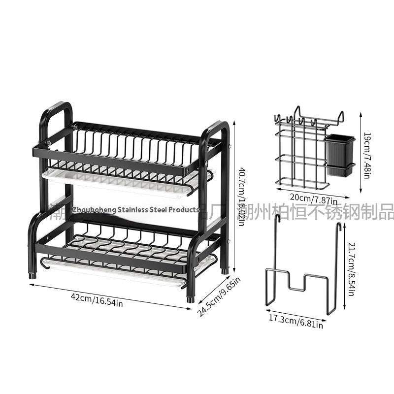 Kitchen Storage Bowl Dish Plate Storage Rack