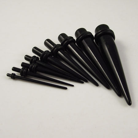 Acrylic Large Size Black Ear Piercing Jewelry