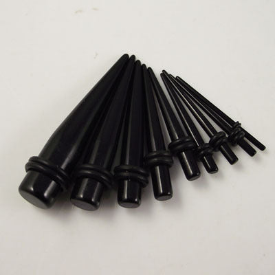 Acrylic Large Size Black Ear Piercing Jewelry