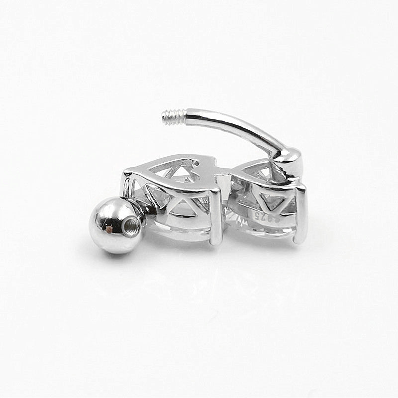 Sterling Silver Belly Button Piercing Jewelry