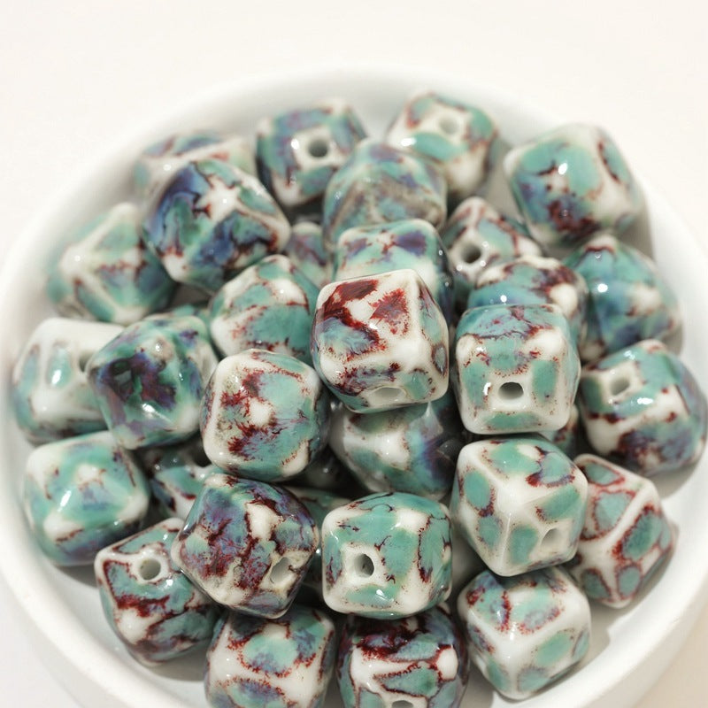 Ceramic Jewelry DIY Bracelet Woven Material Kit Beads