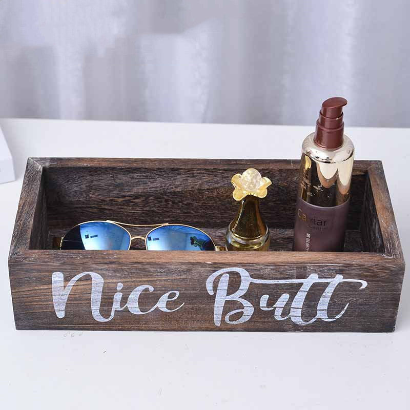 Wooden Sundries Storage Water Cup Storage Box