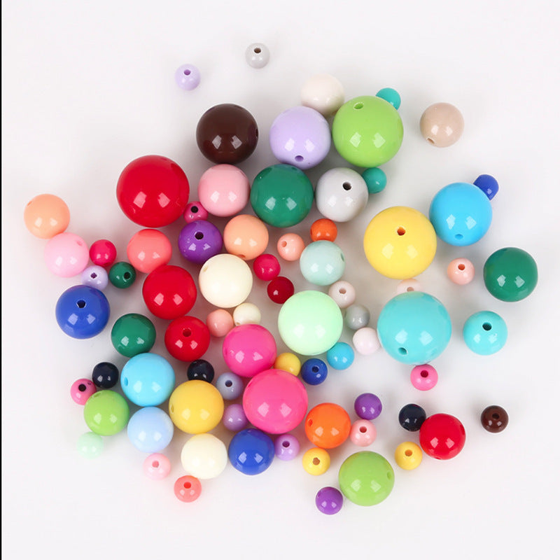 Spring Color Plastic Beads Beaded Jewelry Accessories