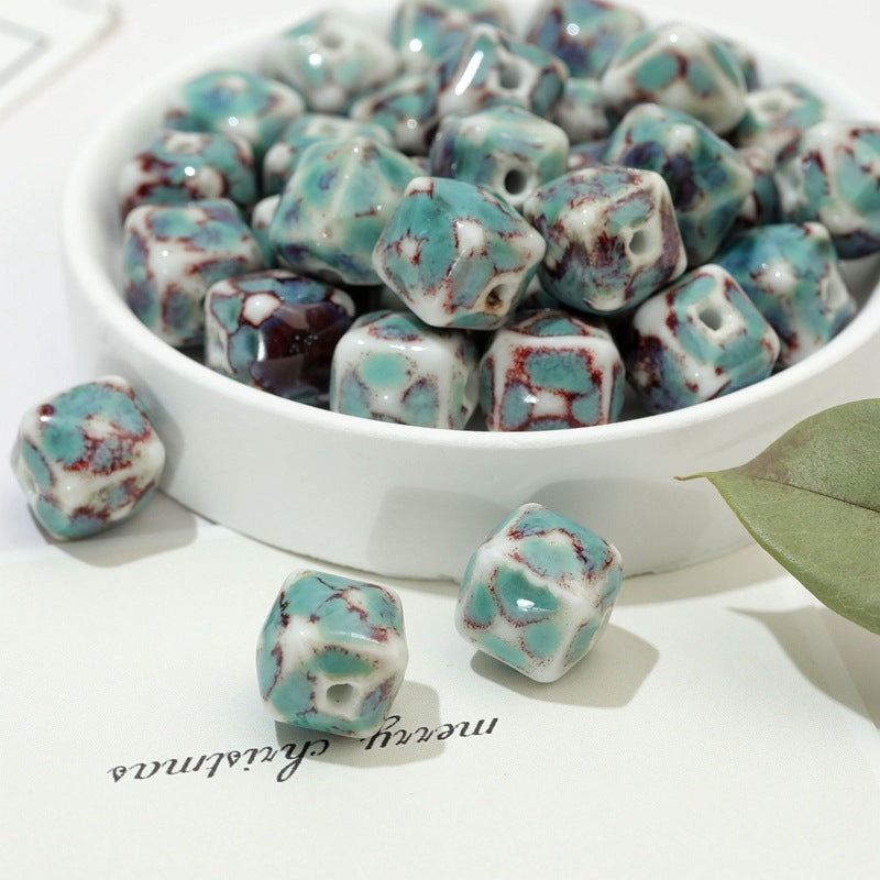 Ceramic Jewelry DIY Bracelet Woven Material Kit Beads