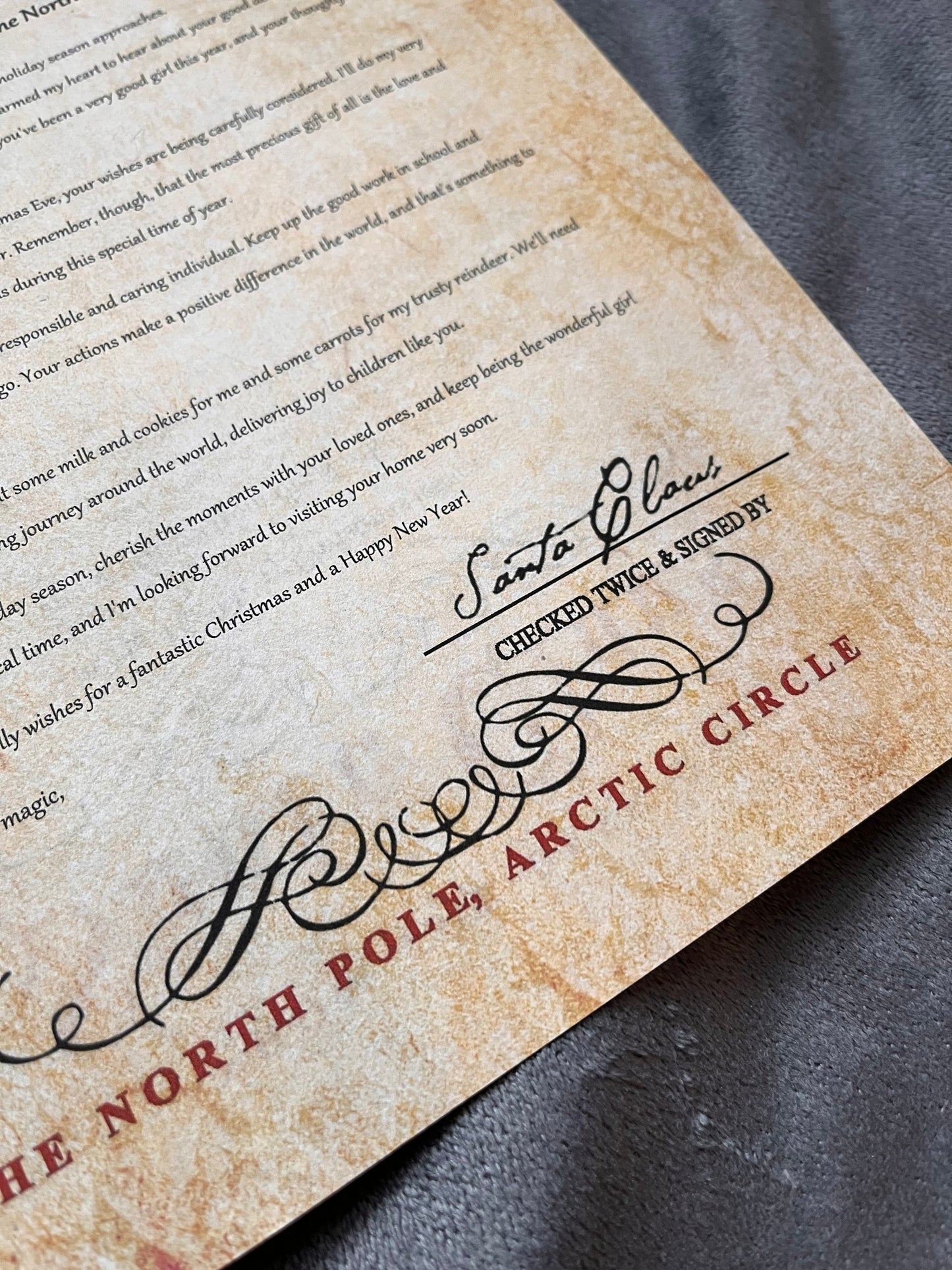 Santa Claus Reply Letter