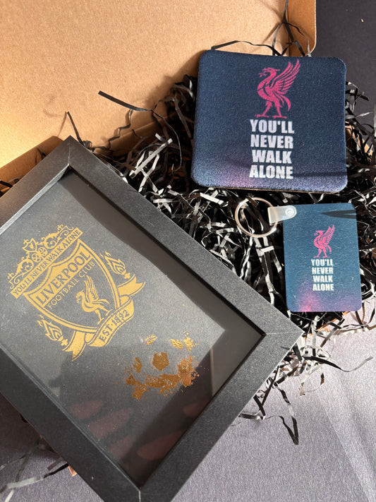 Liverpool FC Gift Set, Black & Gold Foil