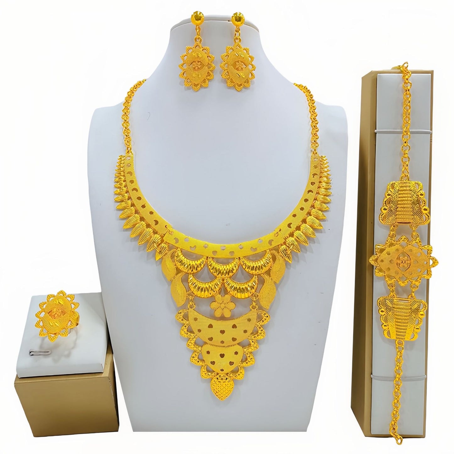 Women's Fashion All-match Jewelry Mirror Jewelry Suit
