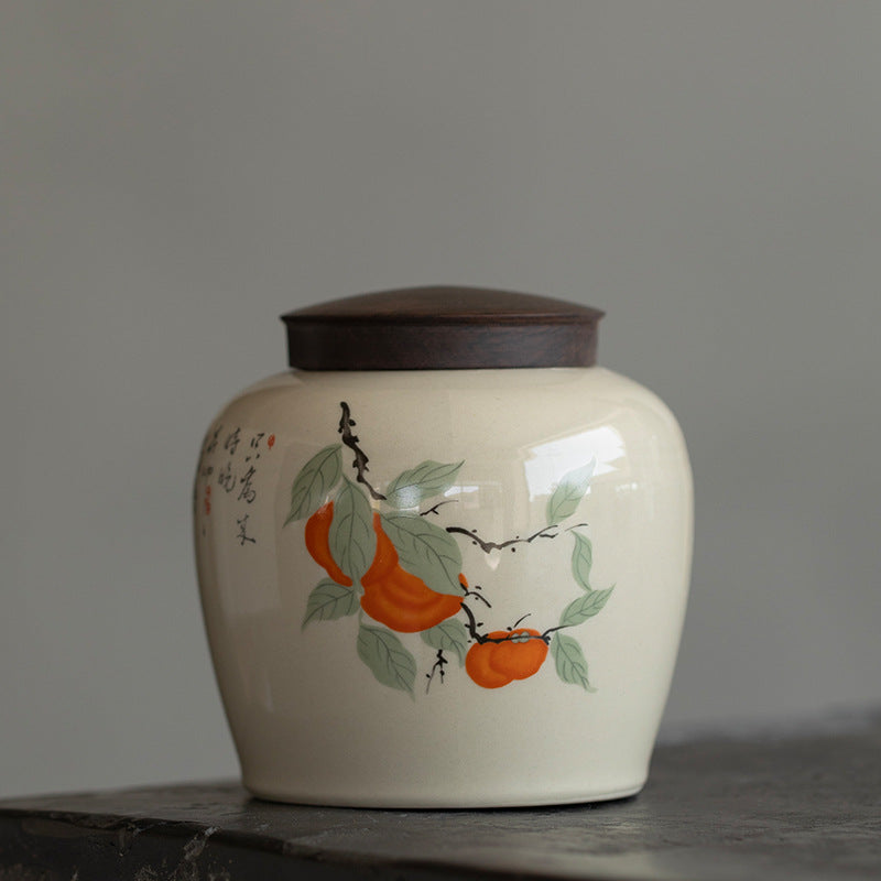 Porcelain Tea Storage Tank Storage Jar