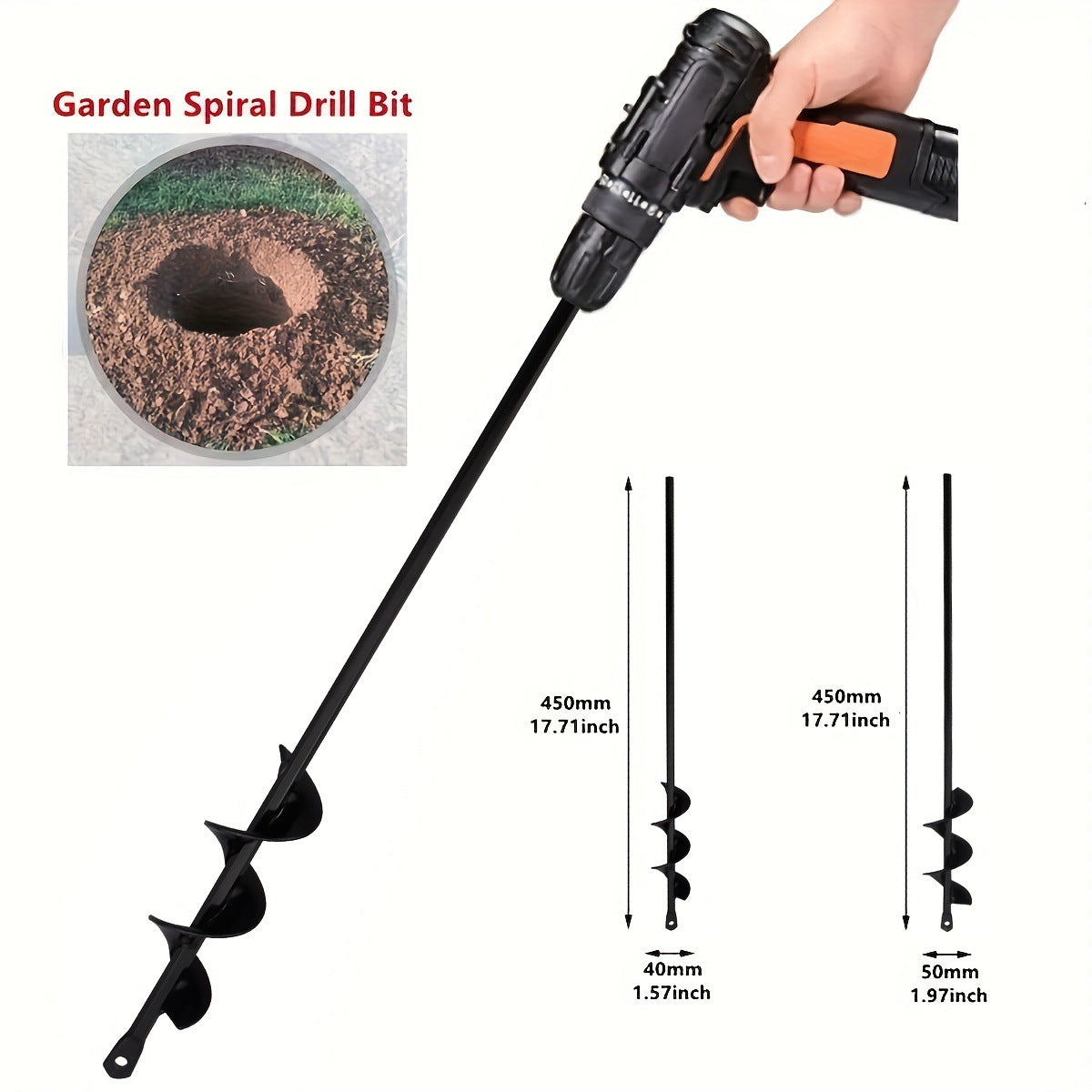 Drill Bit For Ground Drilling Garden Planting