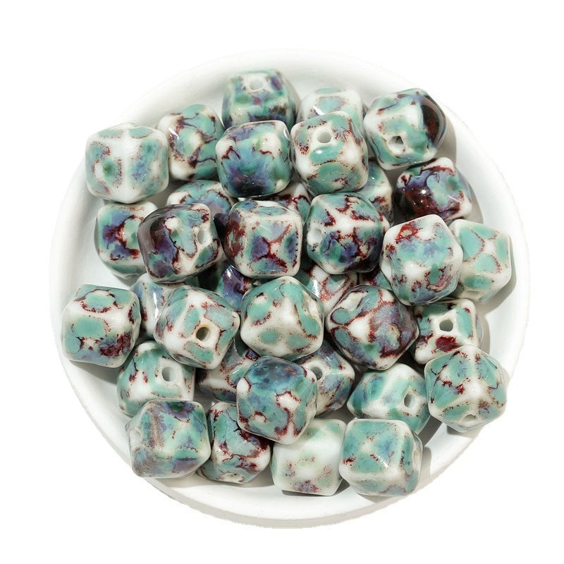 Ceramic Jewelry DIY Bracelet Woven Material Kit Beads