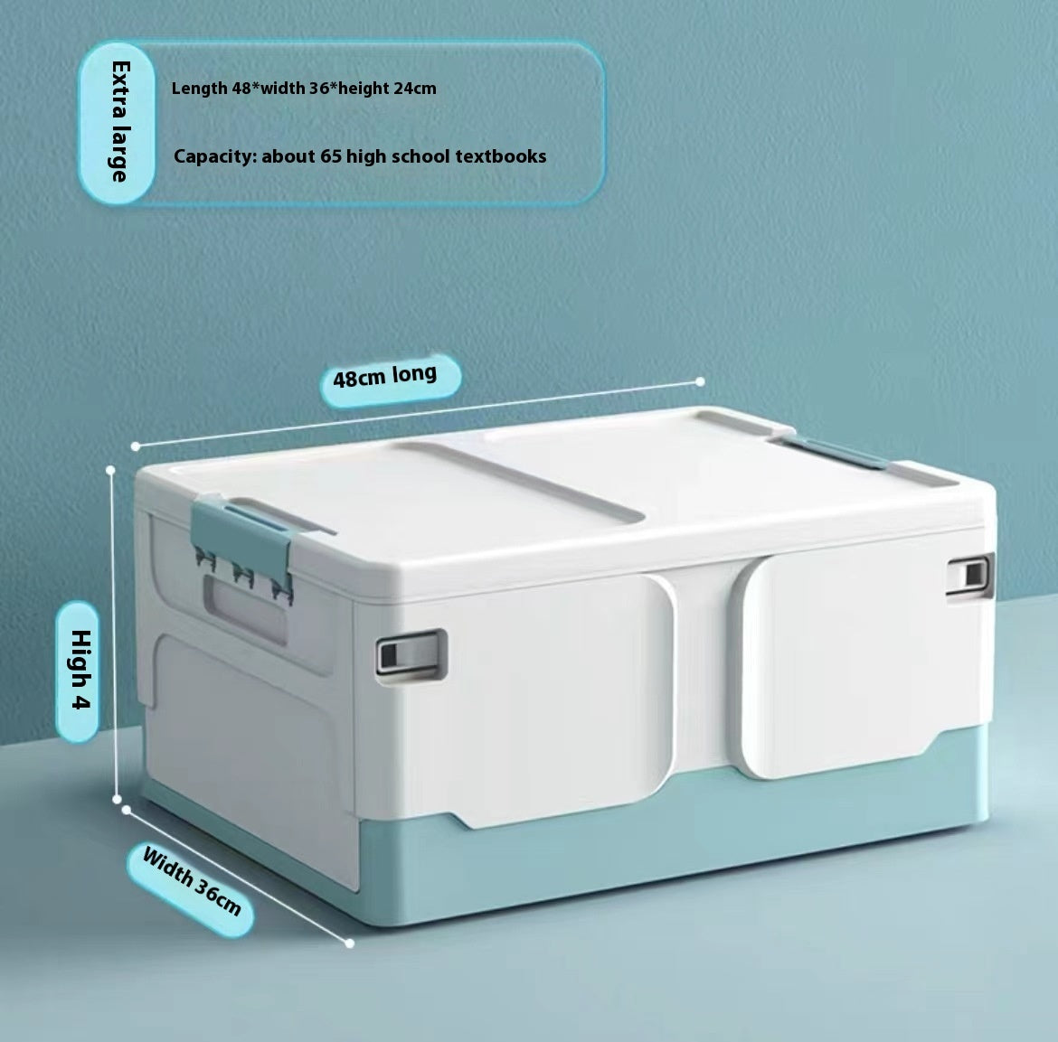 Household Plastic Storage Box Folding Storage