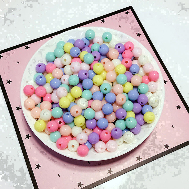 Spring Color Plastic Beads Beaded Jewelry Accessories