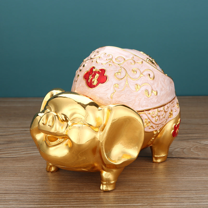 Cute Pig Ornaments Home Living Room Ashtray