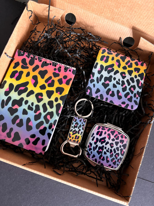 Bright and Colourful Leopard Print Gift Set