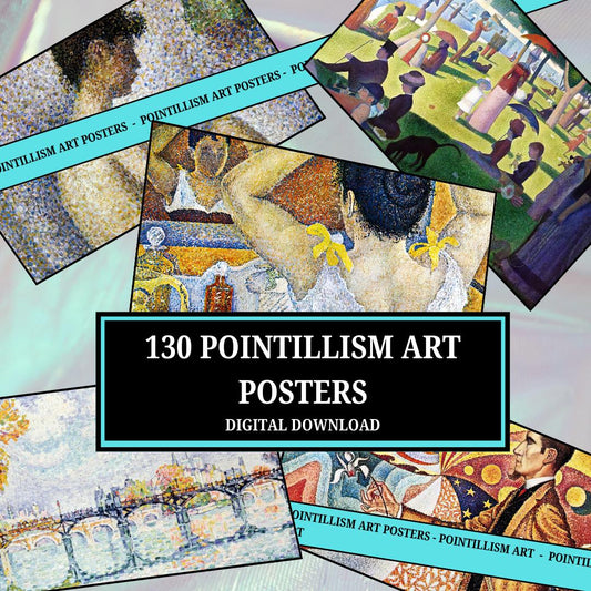 130 Pointillism Digital Art Prints