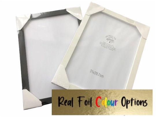 Set of 4, Tarot Card Foil Prints White/Silver