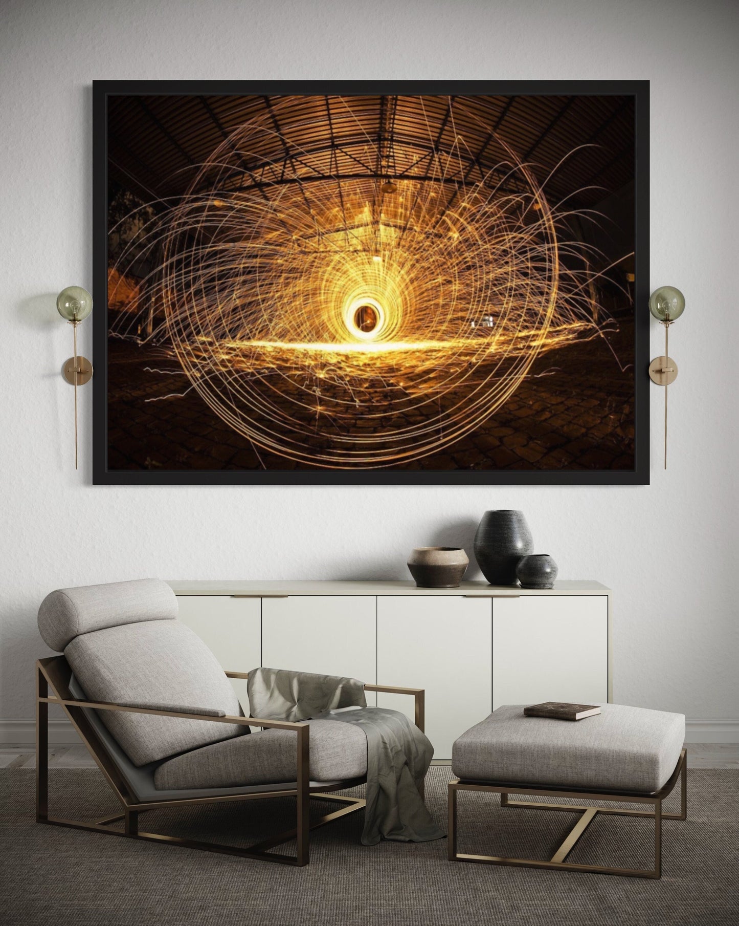 Long Exposure Wielding Style Print